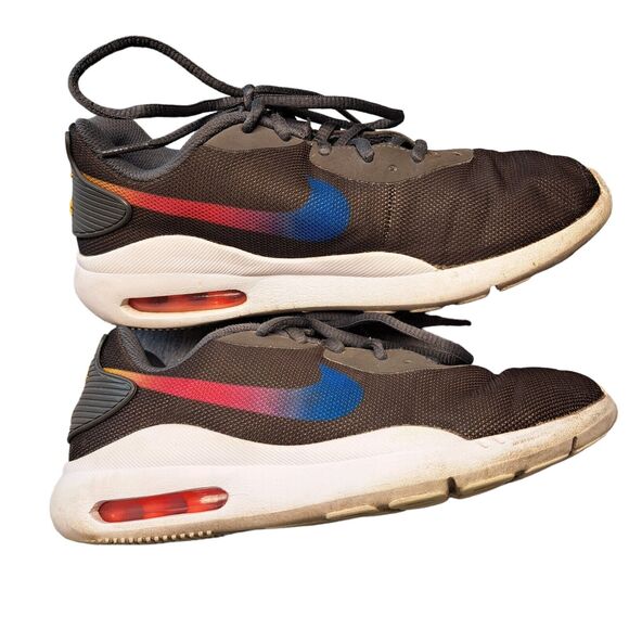 NIKE AIR MAX OKETO ATHLETIC SHOES WOMENS SIZE 6.5 DARK GRAY RAINBOW SWISH SCHOOL - Picture 5 of 11